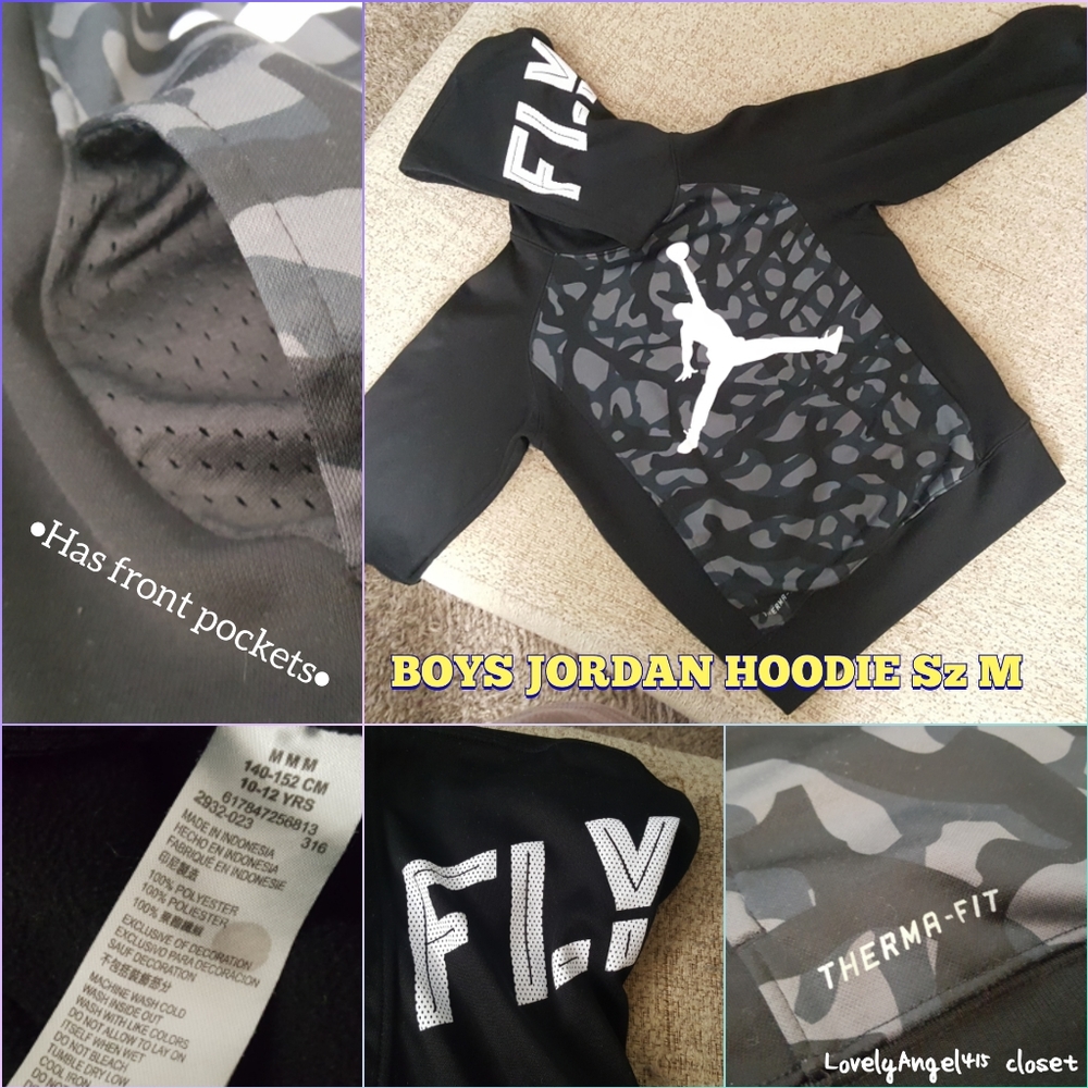 MJ Therma-Fit Boys Hoodie Sz M -Gently Used-